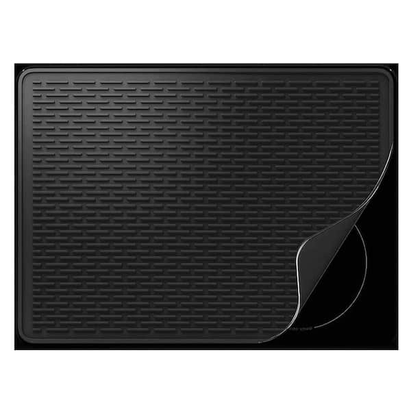 Unbranded 30 in. x 21 in. Electric Stove Top Cover,Silicone Stove Mat for Glass Top Stove Cooktop Protector Mat in Black