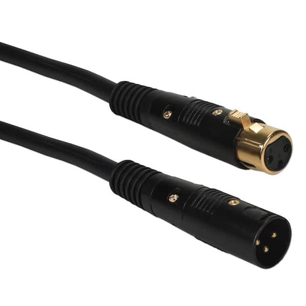 QVS 25 ft. Premium XLR Male to Female Balanced Shielded Audio Cable