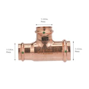 ProPress 1-1/2 in. x 1-1/4 in. x 1-1/4 in. Press Copper Tee