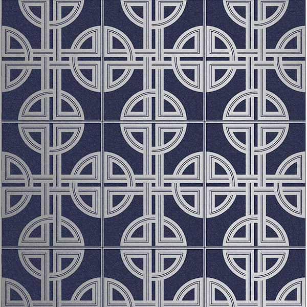 Graham & Brown Asian Lattice Sky Blue Wallpaper