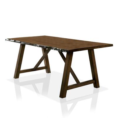 Junga 70.88 in. Rectangle Walnut Wood Dining Table Seats Up To 6