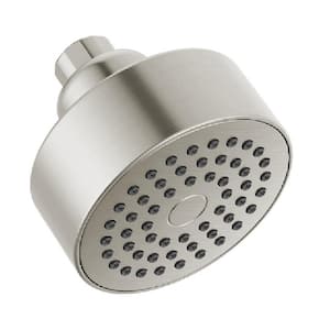 Modern 1-Spray Patterns 1.75 GPM 3.5 in. Wall Mount Fixed Shower Head in Stainless