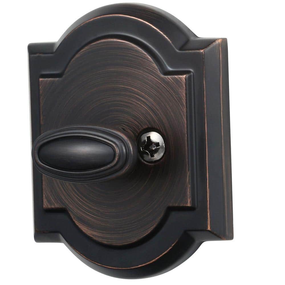 Venetian Bronze Single Cylinder Door Deadbolt