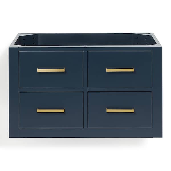 ARIEL Hutton 30 in. W x 22 in. D x 18 in. H Bath Vanity Cabinet without Top in Midnight Blue