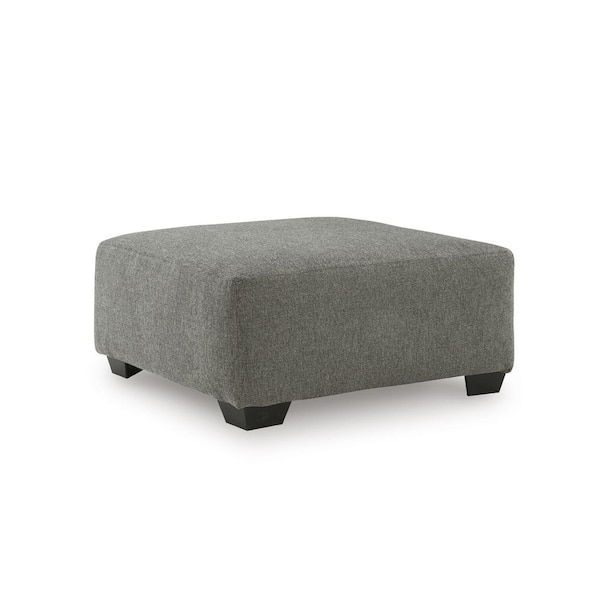 Ashley オットマン Signature DESIGN BY ASHLEY Seyler Lane Gray Polyester Square