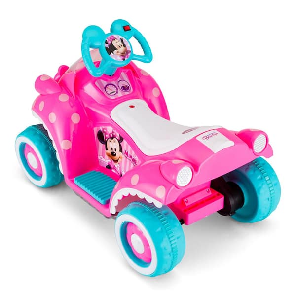 KidTrax Disney's Minnie Mouse Hot Rod Toddler Quad 6-Volt Ride-On Toy 