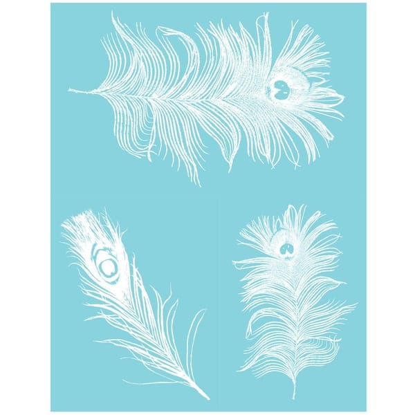 Martha Stewart Crafts Peacock Feathers Adhesive Silkscreens