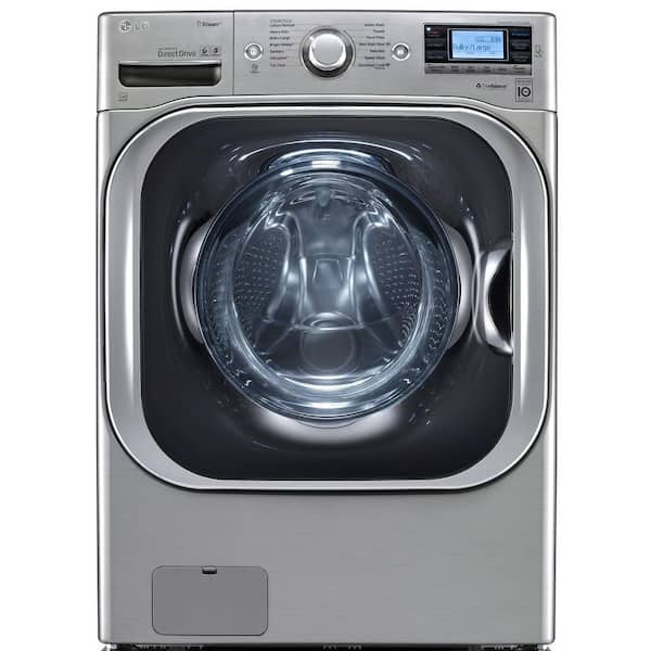 LG 5.2 DOE cu. ft. High-Efficiency Front Load Washer with Steam in Graphite Steel, ENERGY STAR