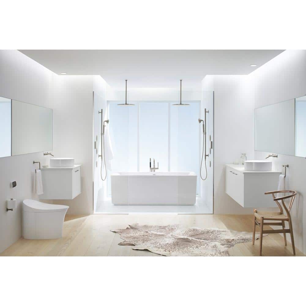 12" Vibrant Brushed Nickel Ceiling Mount Shower Arm
