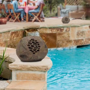 Waterproof Bluetooth Solar-Powered Outdoor Wireless Rock Speaker - Set of 2