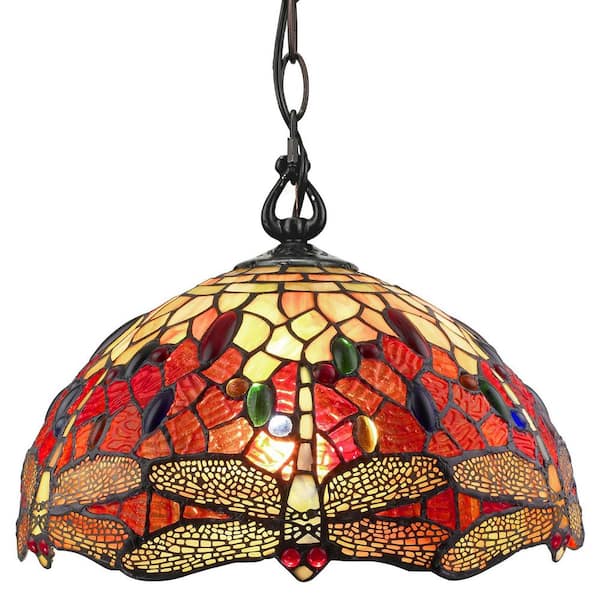 tiffany style ceiling lights home depot