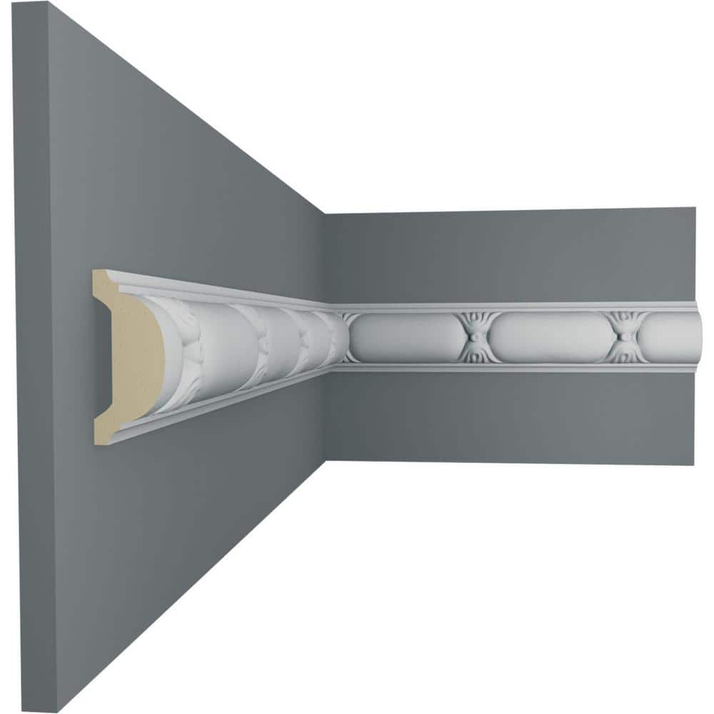 Gray Geometric Primed Urethane Panel Moulding Sample