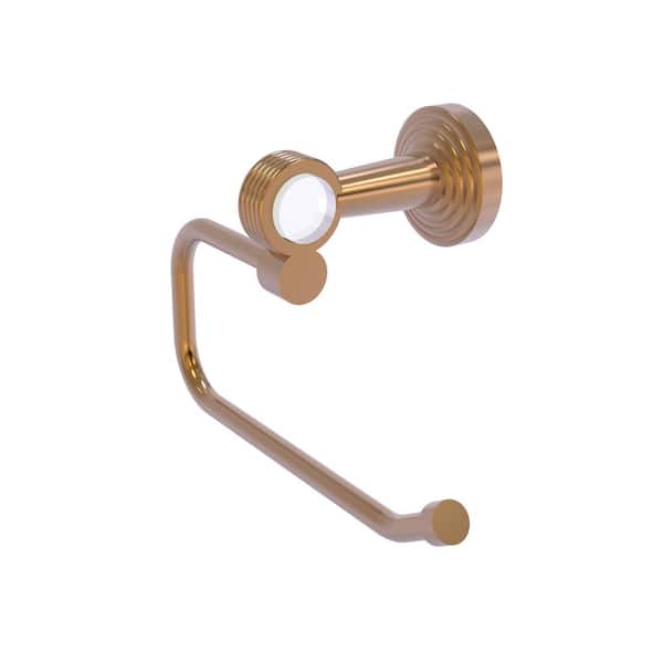 Pacific Beach Collection Wall Mounted Toilet Paper Holder in Brushed Bronze with Groovy Accents