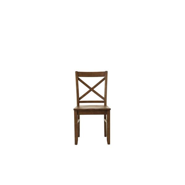 Linon Home Decor Elena Autumn Walnut Dining Chairs (Set of 2)