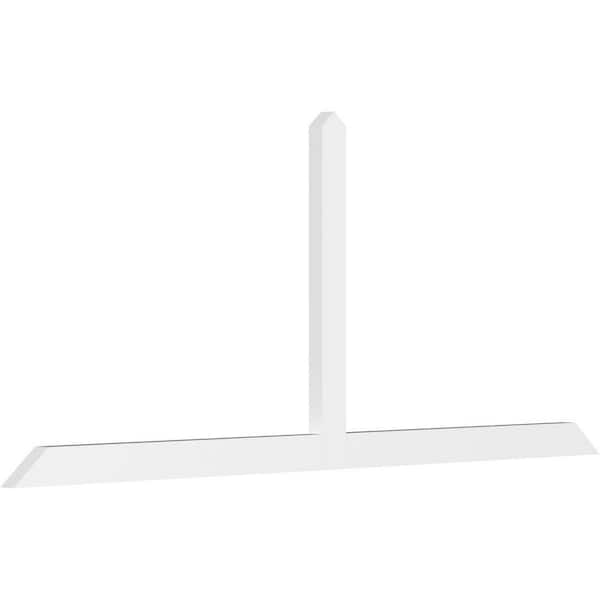 Ekena Millwork Portland 96 in. W x 40 in. H x 2 in. D Signature Polyurethane Bracket
