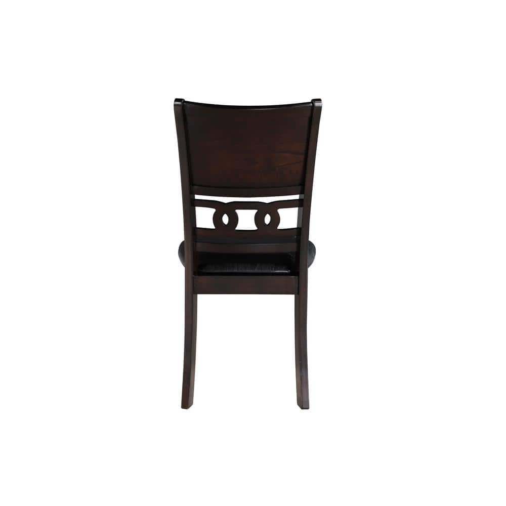 Ebony 48-Inch Rectangular Dining Table with 4 Chairs