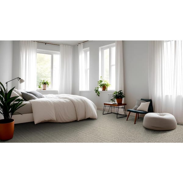 Lily Hill Owl Feathers Beige 42 oz. SD High Performance Polyester Pattern Installed Carpet