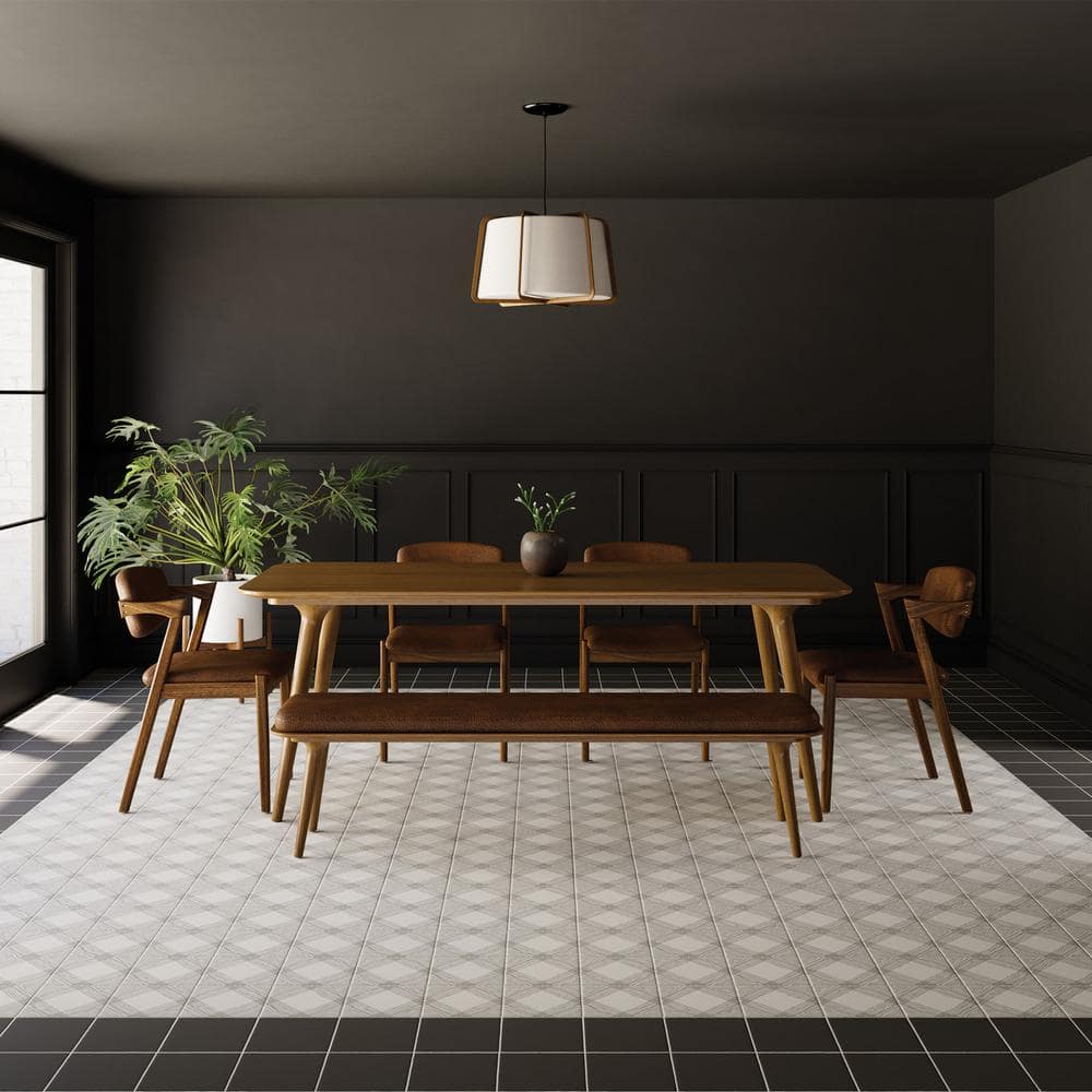 Rothko Matte Black Ceramic 9" x 9" Wall & Floor Tile