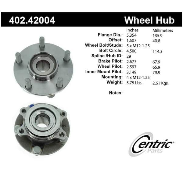 Centric Parts Axle Bearing and Hub Assembly