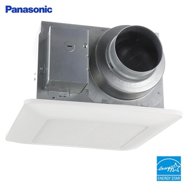 Panasonic WhisperCeiling DC Fan, with Pick-A-Flow Speed Selector 50, 80 or 110 CFM and Flex-Z Fast Installation Bracket