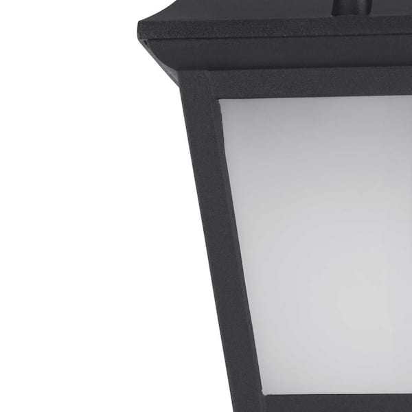 Progress Lighting Die-Cast LED 1-Light Textured Black Etched Glass