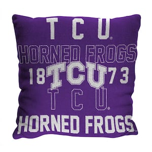 NCAA TCU Stacked Pillow