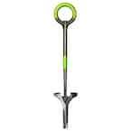 42.5 in. Pro Stainless Steel Garden Weeder, 22 in. Handle, Original Green