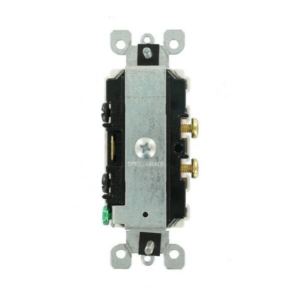 Leviton 1754-I Dual 1-Pole Decora Switch – 15 Amp – Ivory – Old Stock
