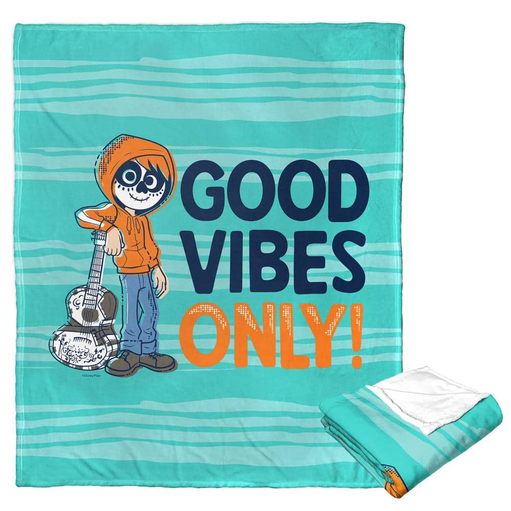 Disney Wonder of Pixar Good Vibes Silk Touch Multi-Colored Throw