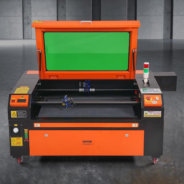 100-Watt CO2 Laser Engraver 24 x 35 in. 19.7 IPS Laser Cutter Machine with 2-Way Pass Air Assist for Wood Acrylic Fabric