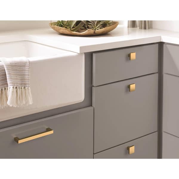 Monument 5-1/16 in. (128mm) Modern Champagne Bronze Bar Cabinet Pull
