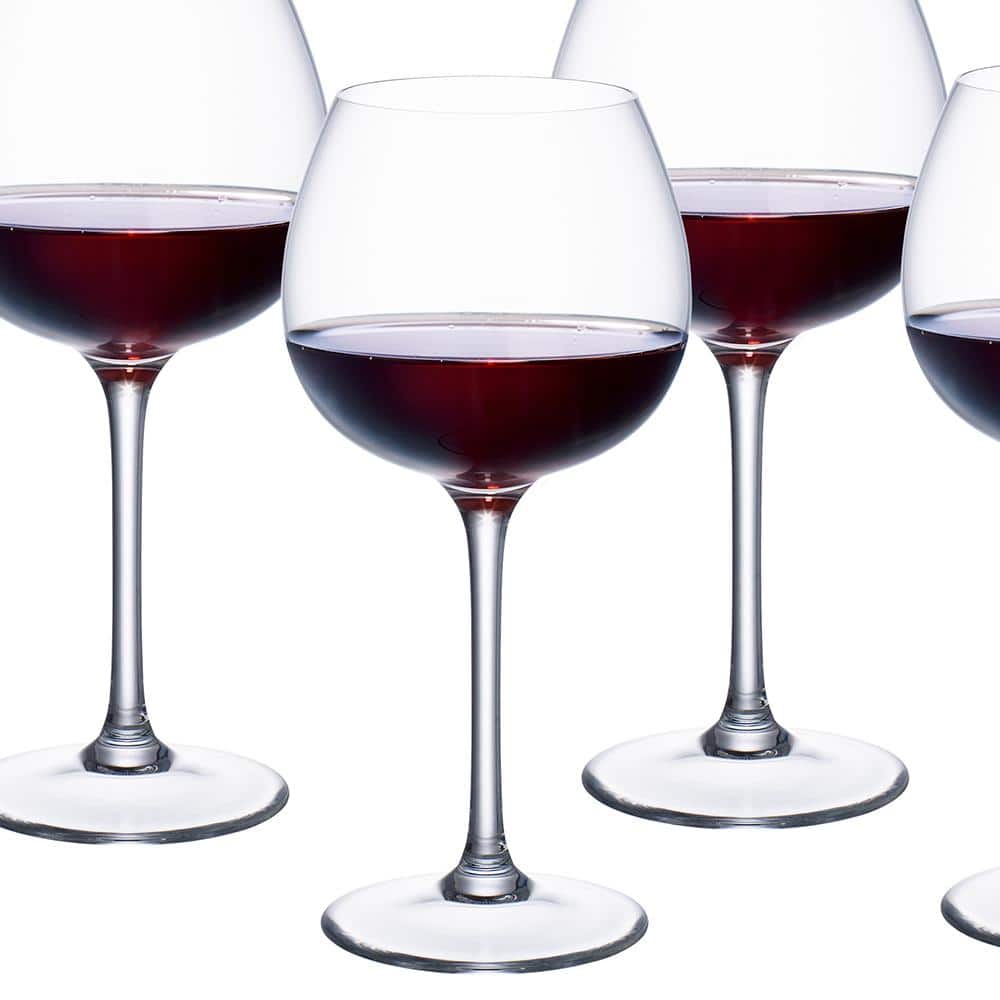 Purismo Clear Crystal Red Wine Goblet Set of 4
