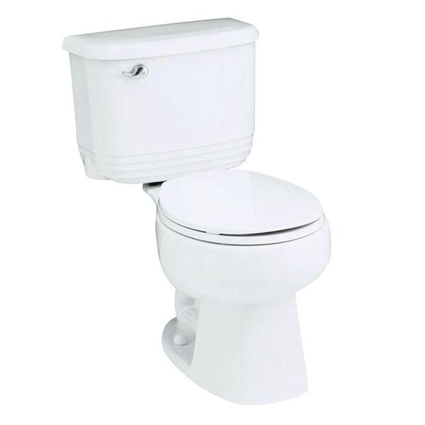 STERLING Riverton 2-piece 1.6 GPF Round Toilet in White