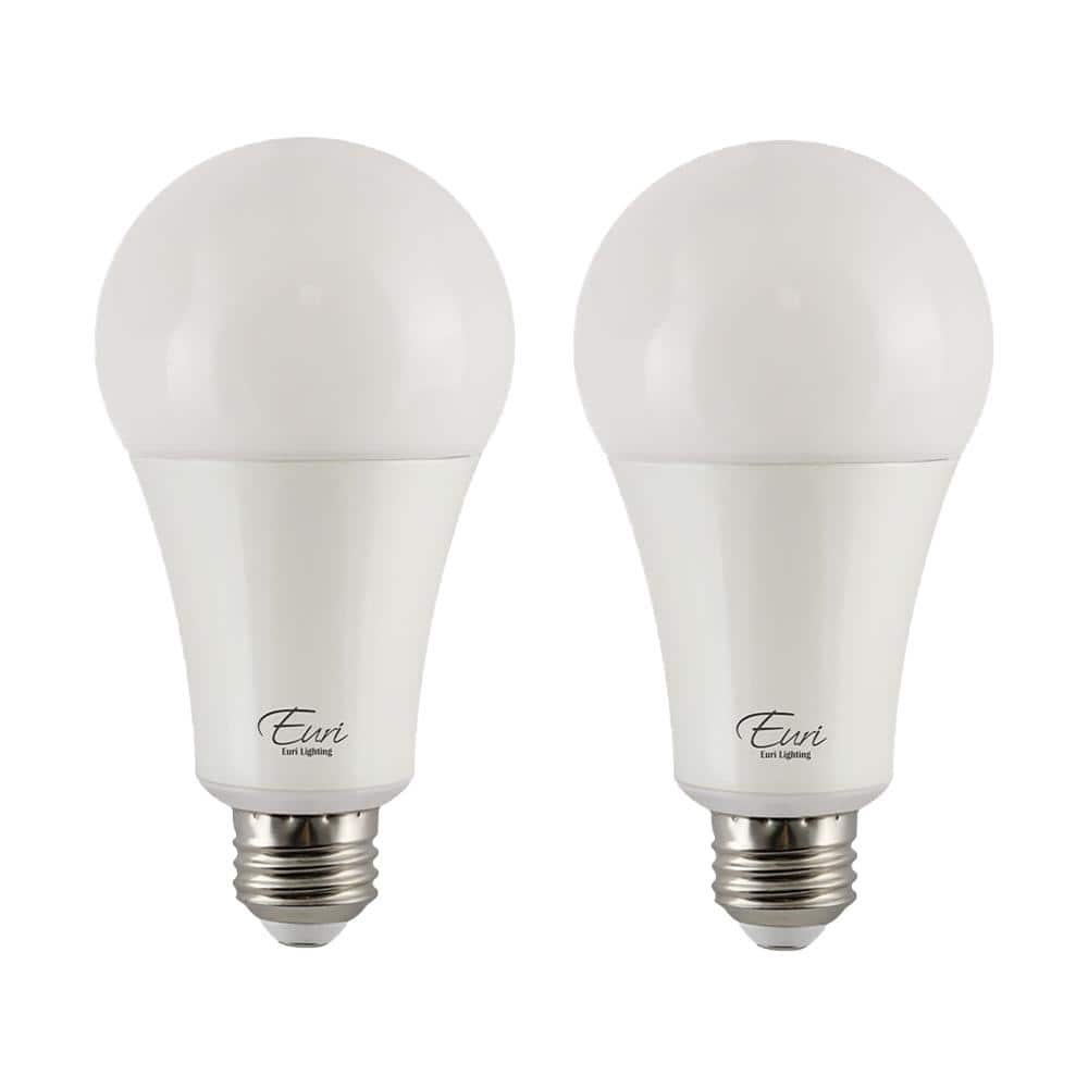 Warm White 3000K Non-Dimmable E26 Base Super Bright Light Bulb 150 Watt Equivalent A21 LED Light Bulb 2200 High Lumens LED Bulb 2 Pack 