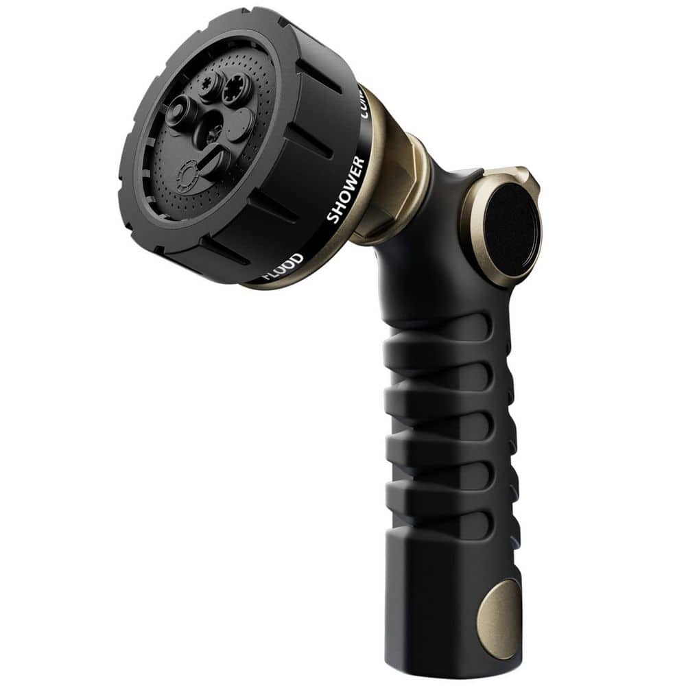 Heavy Duty Metal Hose Nozzle, Garden Water Hose Sprayer with 7 Watering Patterns, Thumb Control, High Pressure price history on PriceWatchPro
