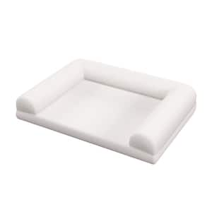 36 in. W x 27 in. D Medium Orthopedic Foam Dog Bed, Removable Washable Cover, Beige