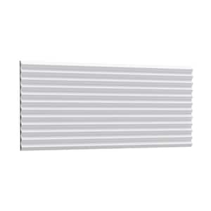 3/4 in. D x 9-7/8 in. W x 78-3/4 in. L Modern Zigzag Prime White Polyurethane 3D Wall Covering Panel Moulding