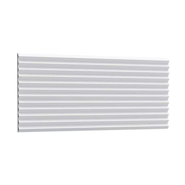 ORAC DECOR 3/4 in. D x 9-7/8 in. W x 78- 3/4 in. L Modern Zigzag Primed White Polyurethane 3D Wall Panel Moulding (10-Pack)