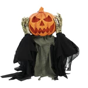 25 in. Touch Activated Pop-Up Animatronic Pumpkin Head