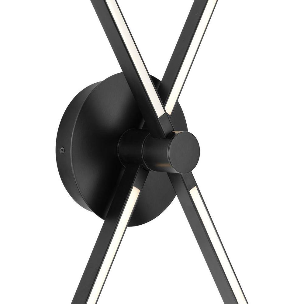 Pivot Matte Black 25" LED Flush Mount Ceiling Light