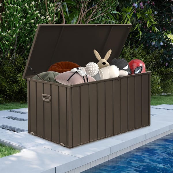 domi outdoor living 190 Gal. Galvanized Steel Lockable Outdoor