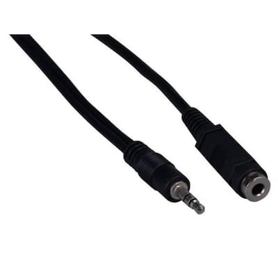 Cable audio estereo jack 3.5 macho - 2x RCA macho pro 5 M Negro