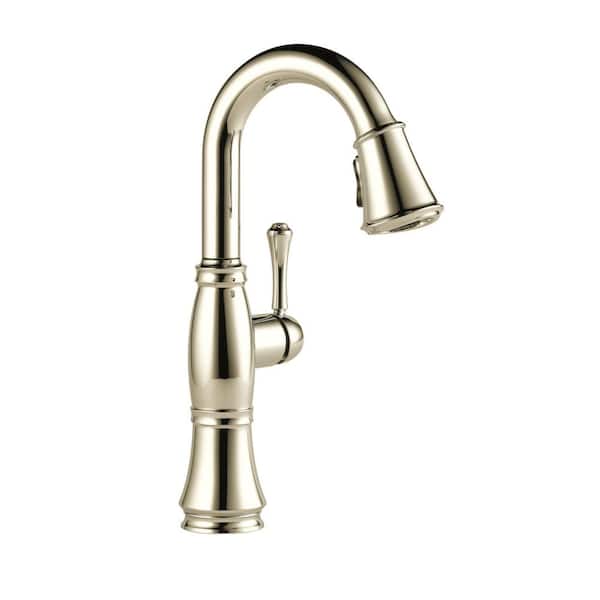 Delta Cassidy Single-Handle Bar Faucet in Lumicoat Polished Nickel