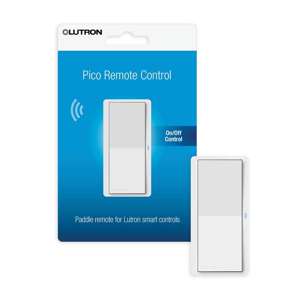 Lutron Pico Paddle Remote for On/Off Control of Caseta Smart  Switches/Dimmers, White (PJ2-P2B-GWH) PJ2-P2B-GWH - The Home Depot
