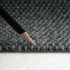 Century Gray Wood 6 ft. SD Polyester Texture Indoor/Outdoor Needlepunch Carpet