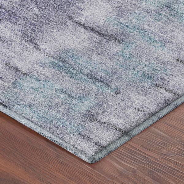 Mayfield Premium Machine Washable Abstract AMF2319 Purple 10 ft. x 14 ft. Area Rug