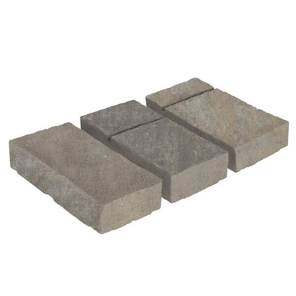 Valestone Hardscapes Domino 11.75 in. x 6 in. x 2.25 in. Victorian Blend Beige/Gray Concrete Paver (240 Pieces / 120 sq. ft. / Pallet)