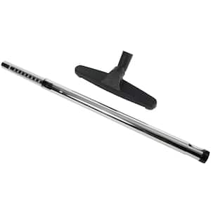 12 in. Hard Floor Brush and Telescopic Chrome Wand for Vacuum Cleaners