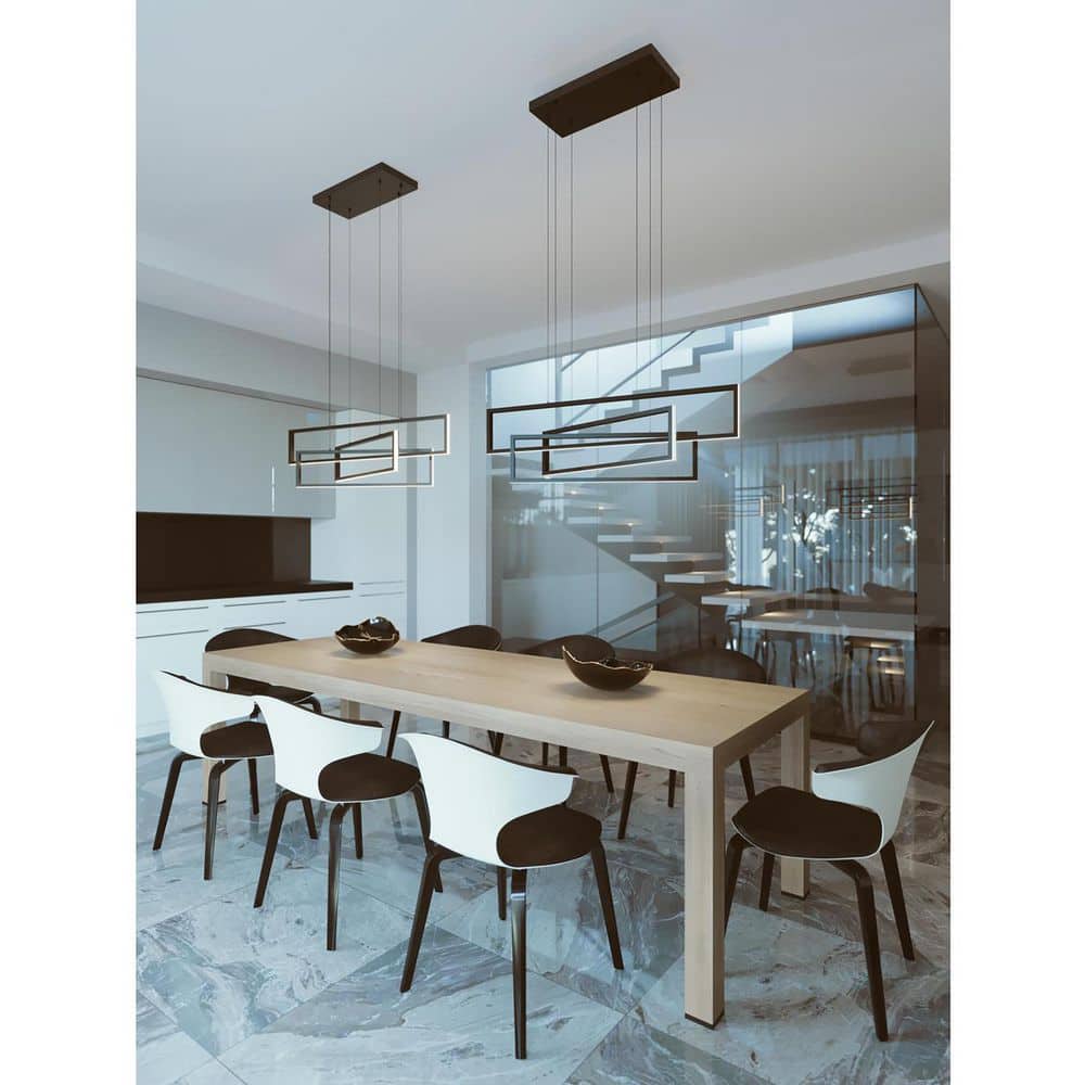 Cole 36-Watt 3 Satin Nickel Shaded Integrated LED Pendant Light with White Acrylic Shade price history on PriceWatchPro