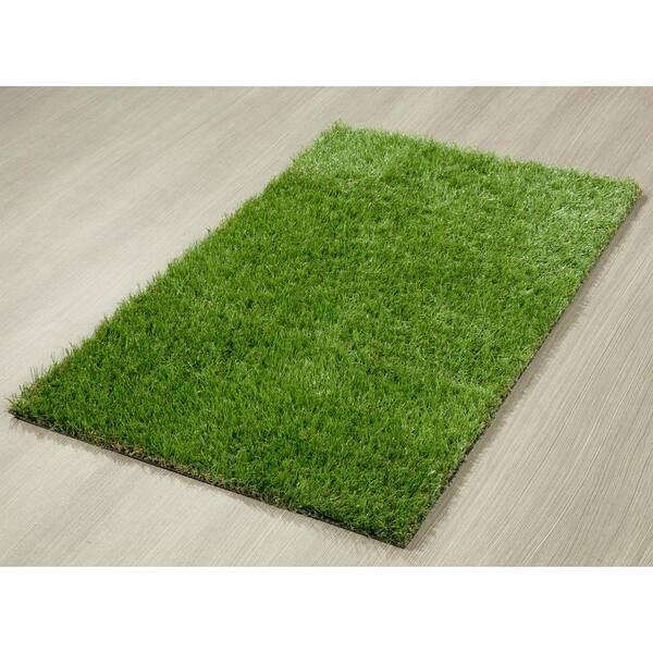 Black Indoor-Outdoor Artificial Grass Turf Area Rug Carpet | Indoor /  Outdoor Turf Area Rug With Light-weight Marine Backing Black Turf